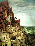detalj fran babels torn Pieter Bruegel